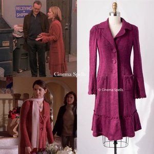 ☀️ On Gilmore Girls & Anya Buffy Vampire Slayer Magenta Coat ALTERNATIVE